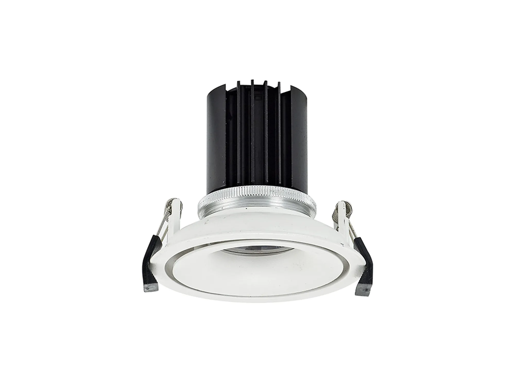 Bolor 12 Tridonic Powered 12W 4000K 1200lm 12° CRI>90 LED Engine White/White Fixed Recessed Spotlight, IP20